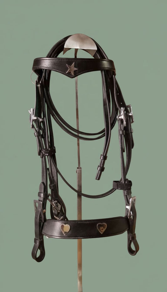 Menorquín Trense und Brustgeschirr