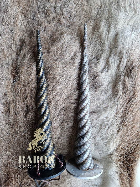 Realistic Unicorn Horn Gold - Silver